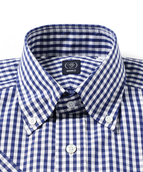 BEAMS F(ビームスエフ)の「BEAMS F / ギンガムチェック ボタンダウンシャツ(シャツ/ブラウス・メンズ・インディゴブルー・LARGE/MEDIUM/SMALL/X-LARGE)」の3枚目の写真