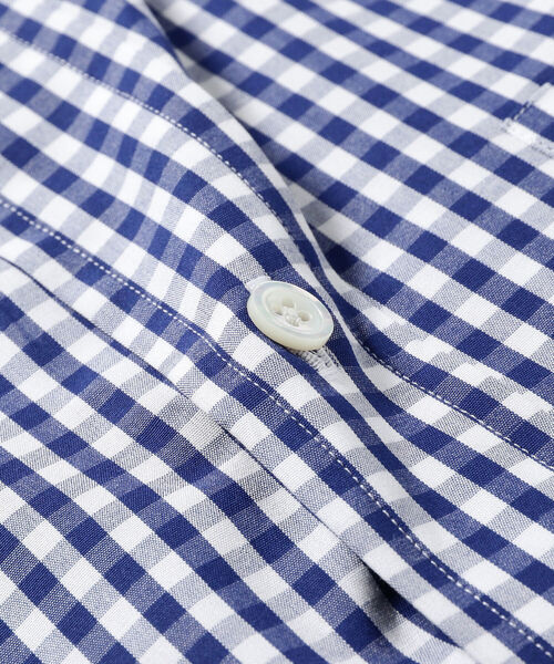 BEAMS F(ビームスエフ)の「BEAMS F / ギンガムチェック ボタンダウンシャツ(シャツ/ブラウス・メンズ・インディゴブルー・LARGE/MEDIUM/SMALL/X-LARGE)」の7枚目の写真