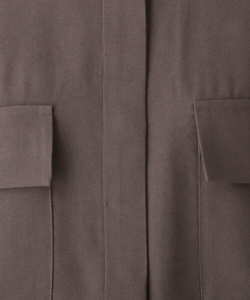 OPAQUE.CLIP（オペークドットクリップ）の「◆CAFFISI ドレープツイル リラクシーシャツジャケット【WEB限定カラー・サイズ】（シャツ/ブラウス・レディース・サンドベージュ/ブラック系7/ガンメタ/キャメル・42/38/40）」の5枚目の写真