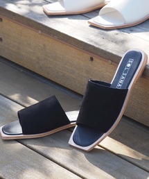 【 SOLSANA / ソルサナ】 Madonna Slide マドンナスライドサンダル/ブラック