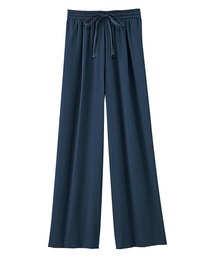 サラリ快適ビンテージ調ワイドパンツ股下54cm
