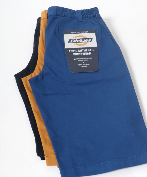 Dickies（ディッキーズ）の「Dickies（ディッキーズ）ストレッチツイルショーツ/ハーフパンツ/カラーパンツ（チノパンツ・メンズ・ブラック/ベージュ/ネイビー/ブルー/マスタード/カーキオリーブ/レッド系・M/L/XL）」の6枚目の写真