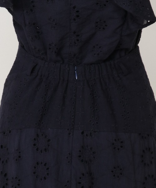 REDYAZEL（レディアゼル）の「コットンレース柄ドッキングフレアスカート（スカート・レディース・ネイビー/レッド/オフホワイト・SMALL/MEDIUM）」の15枚目の写真