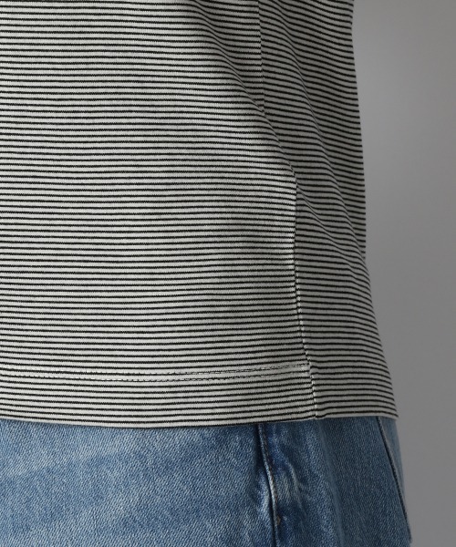 LOWRYS FARM（ローリーズファーム）の「ボーダーリンガーＴＳＳ　950357（Tシャツ/カットソー・レディース・イエロー/グリーン/ブラウン/ブラック・FREE）」の14枚目の写真