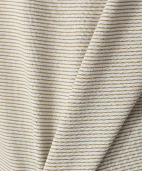 LOWRYS FARM（ローリーズファーム）の「ボーダーリンガーＴＳＳ　950357（Tシャツ/カットソー・レディース・イエロー/グリーン/ブラウン/ブラック・FREE）」の17枚目の写真