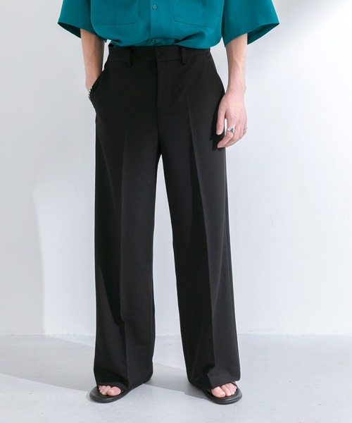 URBAN RESEARCH(アーバンリサーチ)の「URBAN RESEARCH iD T/Rワイドフレアパンツ(その他パンツ・メンズ・ブラック/ブルー/ホワイト系その他・MEDIUM/LARGE)」の3枚目の写真