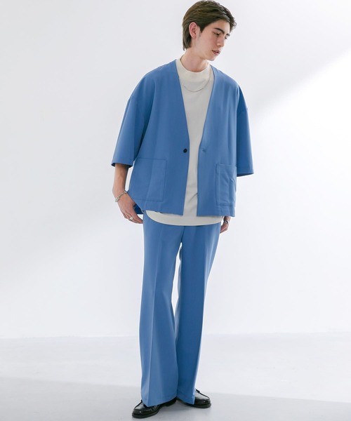 URBAN RESEARCH(アーバンリサーチ)の「URBAN RESEARCH iD T/Rワイドフレアパンツ(その他パンツ・メンズ・ブラック/ブルー/ホワイト系その他・MEDIUM/LARGE)」の16枚目の写真