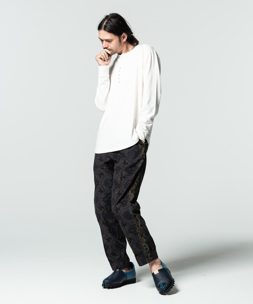 glamb（グラム）の「Oriental easy slacks / オリエンタルイージースラックス（スウェットパンツ・メンズ・ブラック/ブラウン・L/M/S）」の9枚目の写真