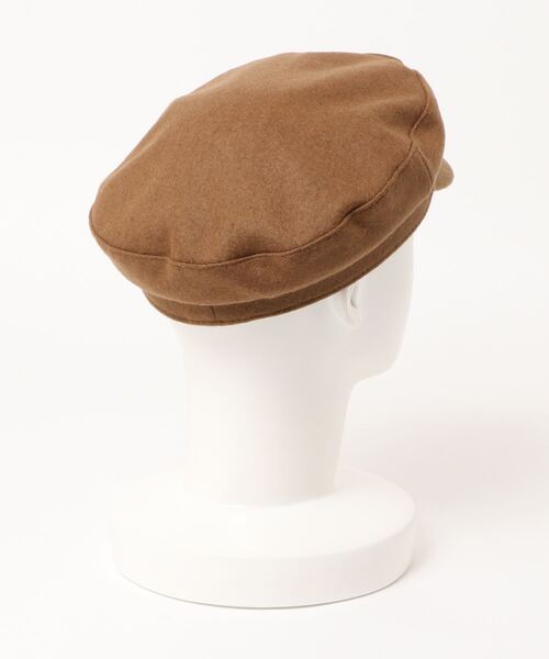 allureville（アルアバイル）の「ウールレーヨンキャスケット（キャスケット・レディース・ブラック/ブラウン・2）」の3枚目の写真