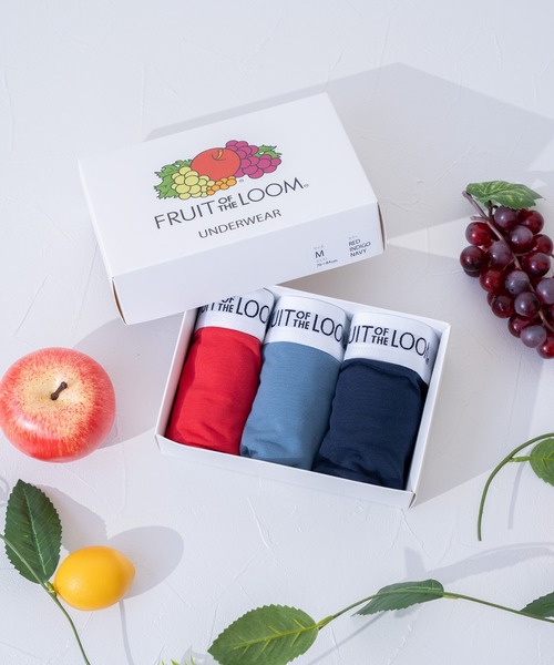 FRUIT OF THE LOOM（フルーツオブザルーム）の「【FRUIT OF THE LOOM】無地 3P ボクサーパンツ / フルーツオブザルーム リブロゴ アンダーウェア 3枚セット（ボクサーパンツ・メンズ・ブラック/ネイビー/イエロー/カーキ/レッド/グレー・LL/M/L）」の6枚目の写真