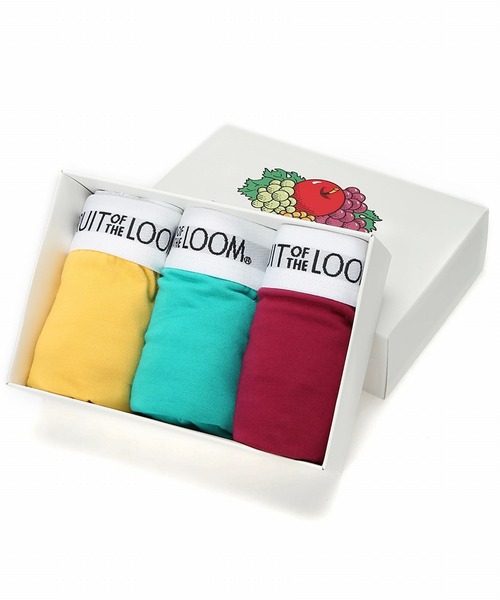FRUIT OF THE LOOM（フルーツオブザルーム）の「【FRUIT OF THE LOOM】無地 3P ボクサーパンツ / フルーツオブザルーム リブロゴ アンダーウェア 3枚セット（ボクサーパンツ・メンズ・ブラック/ネイビー/イエロー/カーキ/レッド/グレー・LL/M/L）」の5枚目の写真