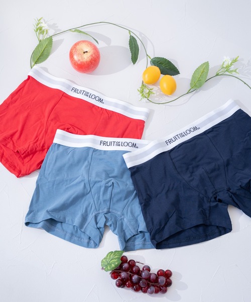 FRUIT OF THE LOOM（フルーツオブザルーム）の「【FRUIT OF THE LOOM】無地 3P ボクサーパンツ / フルーツオブザルーム リブロゴ アンダーウェア 3枚セット（ボクサーパンツ・メンズ・ブラック/ネイビー/イエロー/カーキ/レッド/グレー・LL/M/L）」の15枚目の写真