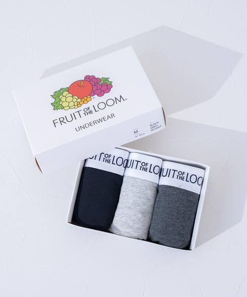FRUIT OF THE LOOM（フルーツオブザルーム）の「【FRUIT OF THE LOOM】無地 3P ボクサーパンツ / フルーツオブザルーム リブロゴ アンダーウェア 3枚セット（ボクサーパンツ・メンズ・ブラック/ネイビー/イエロー/カーキ/レッド/グレー・LL/M/L）」の14枚目の写真