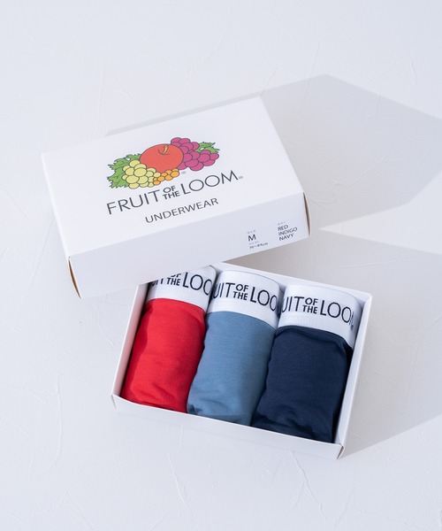 FRUIT OF THE LOOM（フルーツオブザルーム）の「【FRUIT OF THE LOOM】無地 3P ボクサーパンツ / フルーツオブザルーム リブロゴ アンダーウェア 3枚セット（ボクサーパンツ・メンズ・ブラック/ネイビー/イエロー/カーキ/レッド/グレー・LL/M/L）」の12枚目の写真