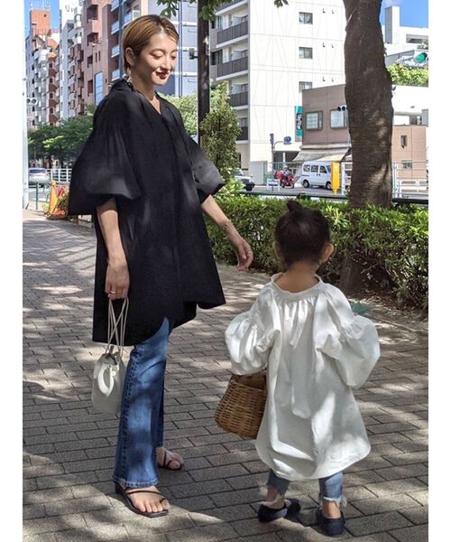 Ungrid(アングリッド)の「スキッパーボリュームワンピース(ワンピース・レディース・オフホワイト/ベージュ/ブラック・FREE)」の13枚目の写真