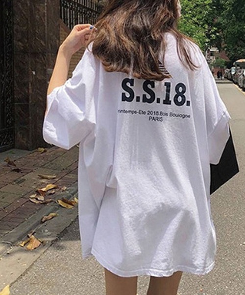 meJane(ミージェーン)の「S.S.18.ボックスロゴバックプリントTシャツ【ZOZOTOWN限定】(Tシャツ/カットソー・レディース・ホワイト/ブルー・FREE)」の2枚目の写真