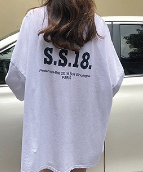 meJane(ミージェーン)の「S.S.18.ボックスロゴバックプリントTシャツ【ZOZOTOWN限定】(Tシャツ/カットソー・レディース・ホワイト/ブルー・FREE)」の9枚目の写真