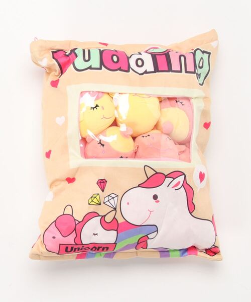 yururira(ユルリラ)の「お菓子パック風クッション(クッション/クッションカバー・レディース・A/B/C/D/E/F/G・FREE)」の4枚目の写真