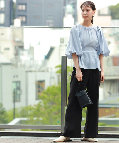 Ray BEAMS（レイビームス）の「Ray BEAMS / ストレッチ フレア パンツ（その他パンツ・レディース・オレンジ/ブラック/ライトブルー・0/1）」の8枚目の写真