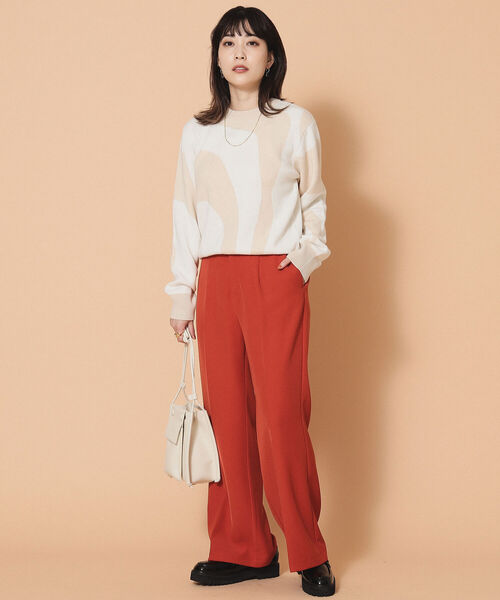 Ray BEAMS（レイビームス）の「Ray BEAMS / ストレッチ フレア パンツ（その他パンツ・レディース・オレンジ/ブラック/ライトブルー・0/1）」の19枚目の写真