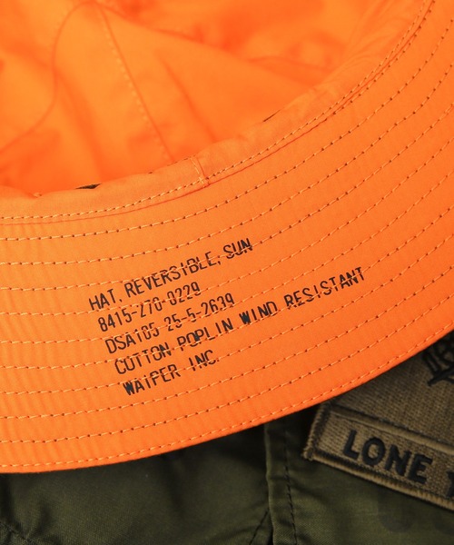 WAIPER.inc(ワイパーインク)の「新品 米軍 リバーシブル サンハット WAIPER.inc(ハット・メンズ・オリーブ・S-M/L-XL)」の10枚目の写真