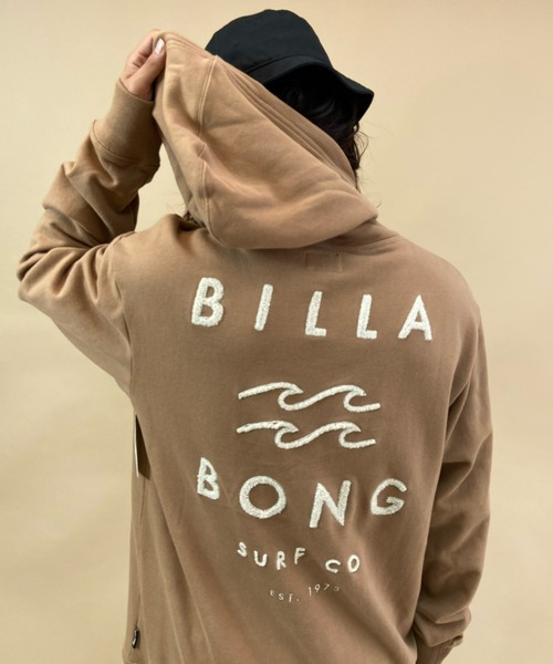 BILLABONG(ビラボン)の「BILLABONG/ビラボン裏起毛 刺繍パーカー BB012-014(パーカー・メンズ・ホワイト/グリーン/グレー/ブラウン・L/M/XL)」の1枚目の写真