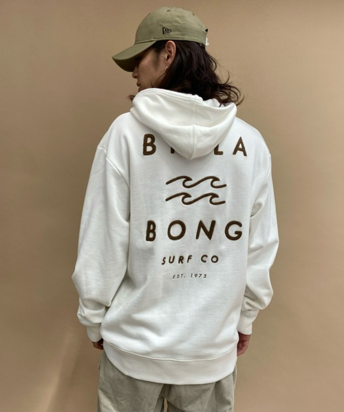 BILLABONG(ビラボン)の「BILLABONG/ビラボン裏起毛 刺繍パーカー BB012-014(パーカー・メンズ・ホワイト/グリーン/グレー/ブラウン・L/M/XL)」の2枚目の写真
