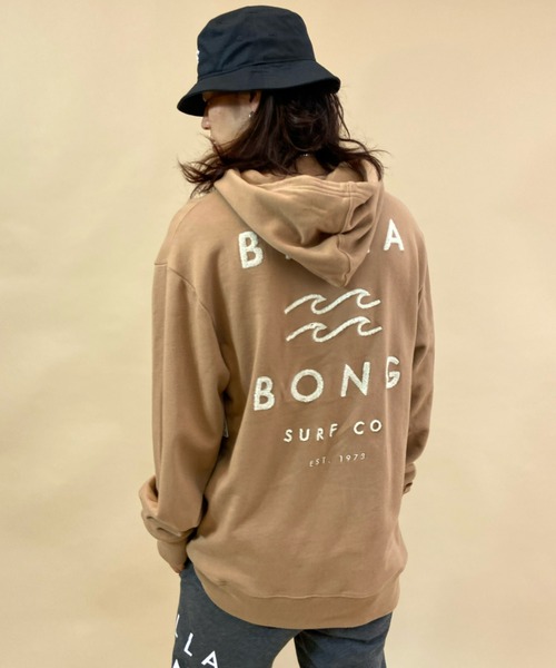 BILLABONG(ビラボン)の「BILLABONG/ビラボン裏起毛 刺繍パーカー BB012-014(パーカー・メンズ・ホワイト/グリーン/グレー/ブラウン・L/M/XL)」の7枚目の写真