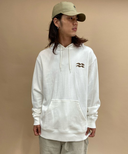 BILLABONG(ビラボン)の「BILLABONG/ビラボン裏起毛 刺繍パーカー BB012-014(パーカー・メンズ・ホワイト/グリーン/グレー/ブラウン・L/M/XL)」の10枚目の写真