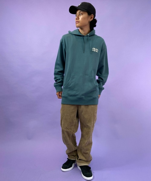 BILLABONG(ビラボン)の「BILLABONG/ビラボン裏起毛 刺繍パーカー BB012-014(パーカー・メンズ・ホワイト/グリーン/グレー/ブラウン・L/M/XL)」の8枚目の写真
