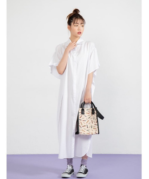 fifth calin（フィフスカラン）の「【PEZ×calin】総柄スクエアショルダーバッグ（ショルダーバッグ・レディース・ブラック/ベージュ・FREE）」の5枚目の写真