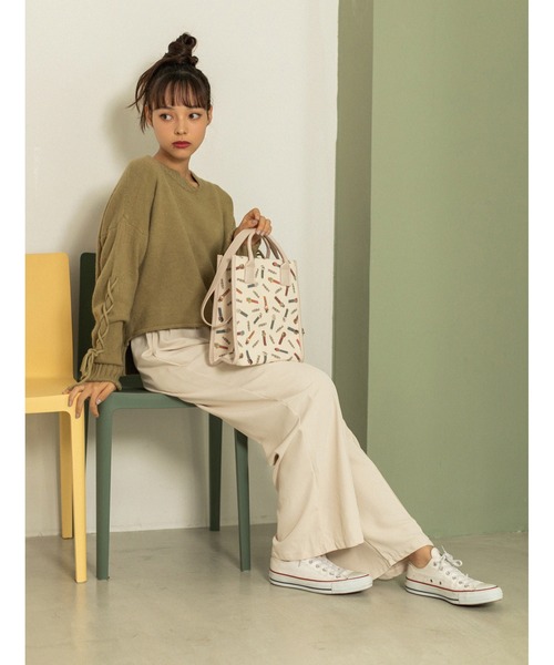 fifth calin（フィフスカラン）の「【PEZ×calin】総柄スクエアショルダーバッグ（ショルダーバッグ・レディース・ブラック/ベージュ・FREE）」の21枚目の写真