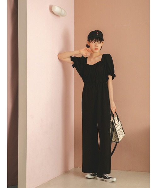 fifth calin（フィフスカラン）の「【PEZ×calin】総柄スクエアショルダーバッグ（ショルダーバッグ・レディース・ブラック/ベージュ・FREE）」の7枚目の写真