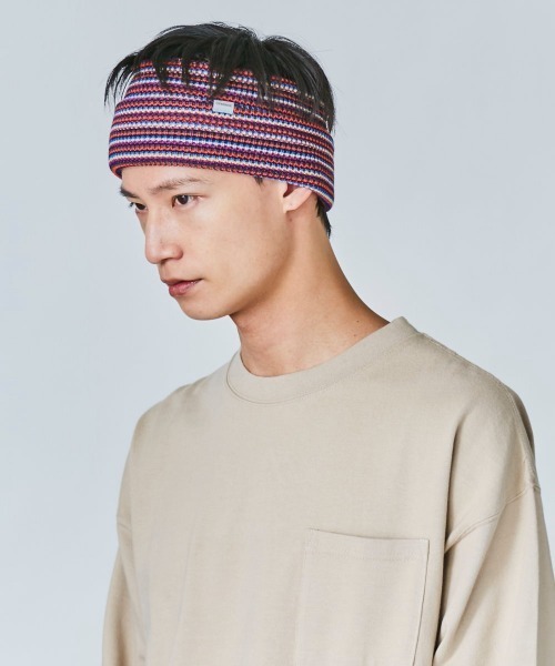 OVERRIDE(オーバーライド)の「OVERRIDE MULTI STRIPES HEADBAND(ヘアバンド・メンズ・ブラウン/ネイビー/ブラック・57~59cm)」の10枚目の写真