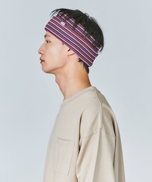 OVERRIDE(オーバーライド)の「OVERRIDE MULTI STRIPES HEADBAND(ヘアバンド・メンズ・ブラウン/ネイビー/ブラック・57~59cm)」の11枚目の写真