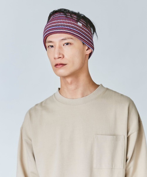 OVERRIDE(オーバーライド)の「OVERRIDE MULTI STRIPES HEADBAND(ヘアバンド・メンズ・ブラウン/ネイビー/ブラック・57~59cm)」の14枚目の写真