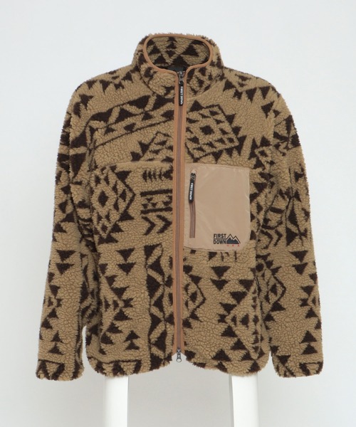 FIRST DOWN(ファーストダウン)の「FIRST DOWN/ファーストダウン BOA JACKET/ボアジャケット/ボアフリースブルゾン(ブルゾン・メンズ・ブラック/オフホワイト/グレー系その他/ブルー系その他/ベージュ/オリーブ/ベージュ系その他・XL/S/M/L)」の12枚目の写真