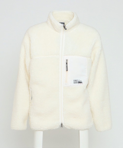 FIRST DOWN(ファーストダウン)の「FIRST DOWN/ファーストダウン BOA JACKET/ボアジャケット/ボアフリースブルゾン(ブルゾン・メンズ・ブラック/オフホワイト/グレー系その他/ブルー系その他/ベージュ/オリーブ/ベージュ系その他・XL/S/M/L)」の8枚目の写真