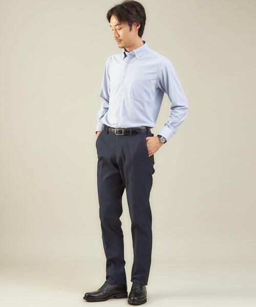 green label relaxing（グリーンレーベルリラクシング）の「＜green label relaxing＞TC/PU オックス MAGICOMFORT スリム NP スラックス（スラックス・メンズ・ダークグレー/ダークブラウン/ネイビー/グレー/ベージュ・SMALL/MEDIUM/LARGE/X-SMALL/X-LARGE）」の9枚目の写真