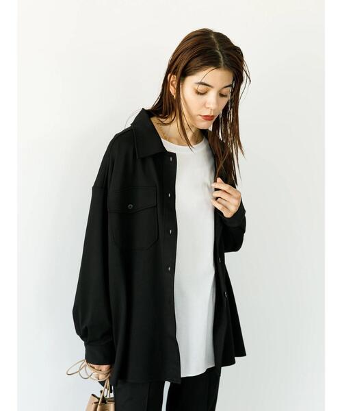 koe（コエ）の「ポンチＣＰＯジャケット*（ブルゾン・レディース・ライトベージュ/カーキ/ベージュ/ブラック・S/M）」の7枚目の写真