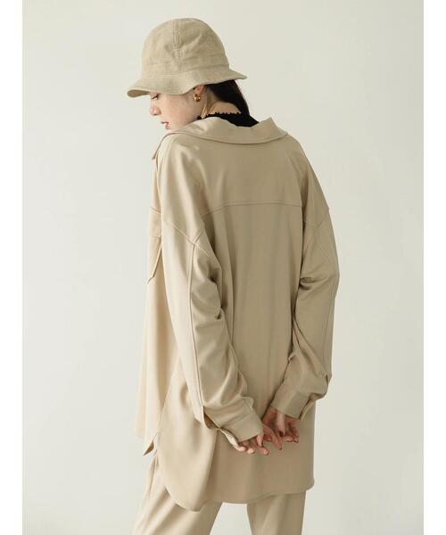 koe（コエ）の「ポンチＣＰＯジャケット*（ブルゾン・レディース・ライトベージュ/カーキ/ベージュ/ブラック・S/M）」の11枚目の写真