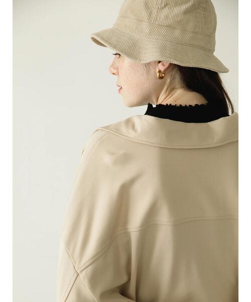 koe（コエ）の「ポンチＣＰＯジャケット*（ブルゾン・レディース・ライトベージュ/カーキ/ベージュ/ブラック・S/M）」の12枚目の写真