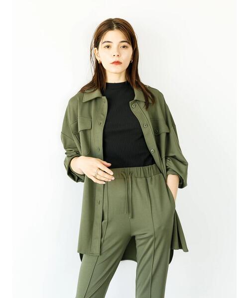 koe（コエ）の「ポンチＣＰＯジャケット*（ブルゾン・レディース・ライトベージュ/カーキ/ベージュ/ブラック・S/M）」の18枚目の写真