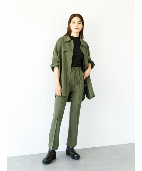 koe（コエ）の「ポンチＣＰＯジャケット*（ブルゾン・レディース・ライトベージュ/カーキ/ベージュ/ブラック・S/M）」の19枚目の写真