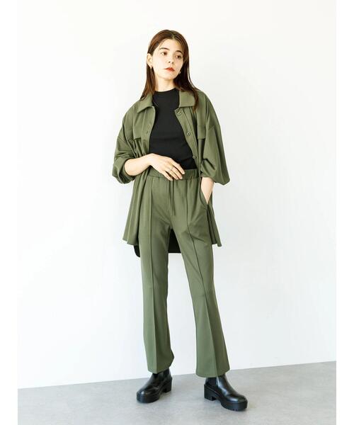 koe（コエ）の「ポンチＣＰＯジャケット*（ブルゾン・レディース・ライトベージュ/カーキ/ベージュ/ブラック・S/M）」の20枚目の写真