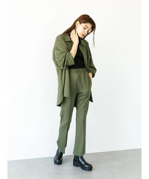 koe（コエ）の「ポンチＣＰＯジャケット*（ブルゾン・レディース・ライトベージュ/カーキ/ベージュ/ブラック・S/M）」の21枚目の写真