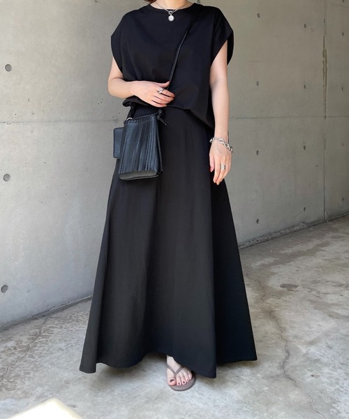 DouDou（ドゥドゥ）の「セットアップ サイドタックプルオーバー（Tシャツ/カットソー・レディース・ブラック/イエロー/ブルー・FREE）」の15枚目の写真