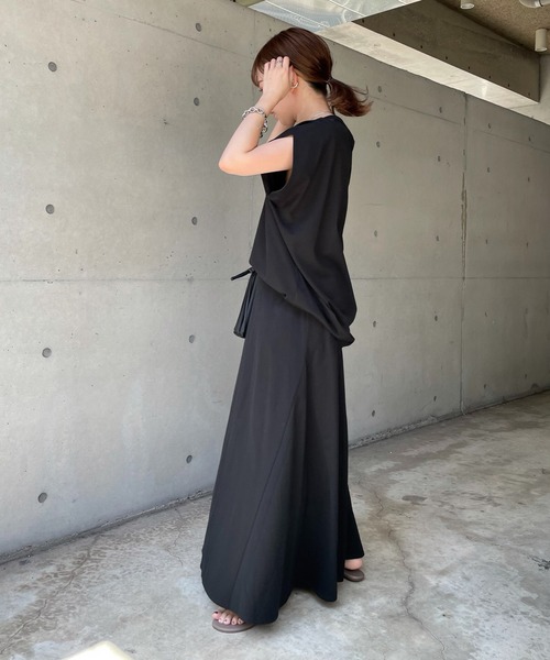 DouDou（ドゥドゥ）の「セットアップ サイドタックプルオーバー（Tシャツ/カットソー・レディース・ブラック/イエロー/ブルー・FREE）」の16枚目の写真