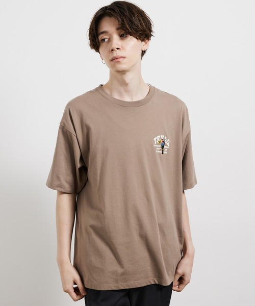 JUNRED（ジュンレッド）の「USAミニカレッジTシャツ（Tシャツ/カットソー・メンズ・グリーン/ホワイト/ベージュ・L/LL/M）」の7枚目の写真