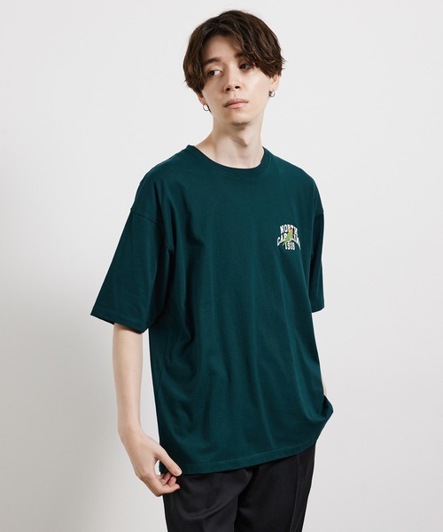 JUNRED（ジュンレッド）の「USAミニカレッジTシャツ（Tシャツ/カットソー・メンズ・グリーン/ホワイト/ベージュ・L/LL/M）」の8枚目の写真